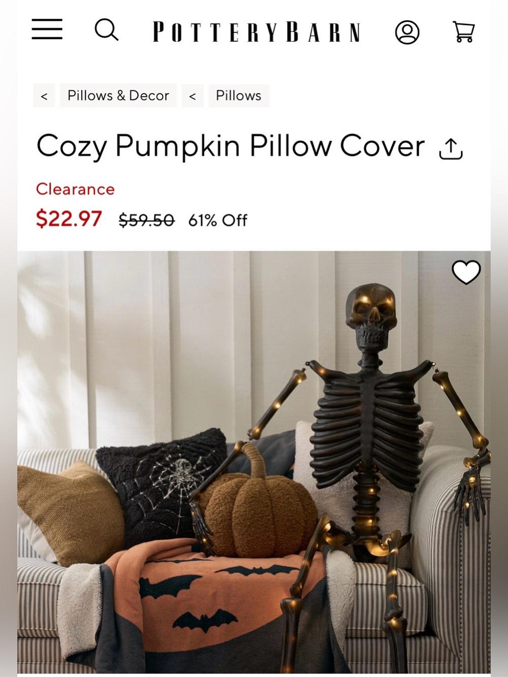 Cozy Fall ORANGE Pumpkin - Picture 4 of 11